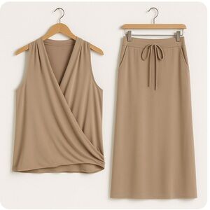 1X Zenana Top&Skirt Set